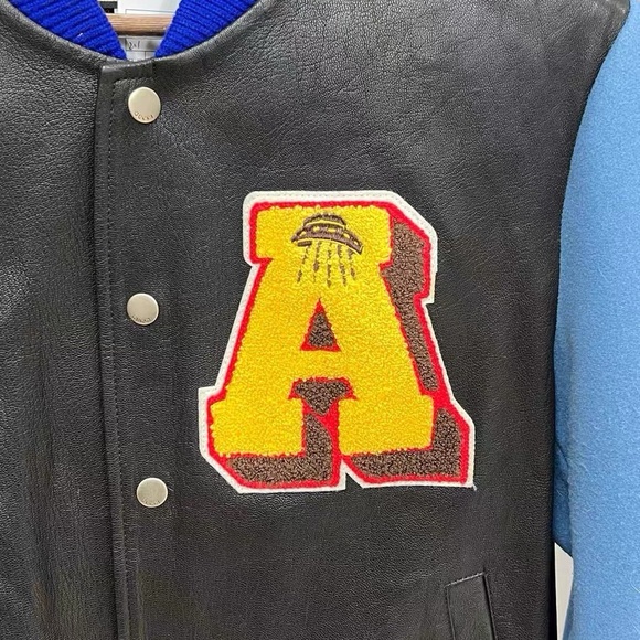 ❣️restock steal Gucci Black and Blue Varsity Jacket with Letter Patch - Picture 3 of 5